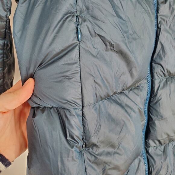 Eddie Bauer Women's Peacock Blue Luna Peak Down Filled Parka Jacket M - Picture 4 of 12